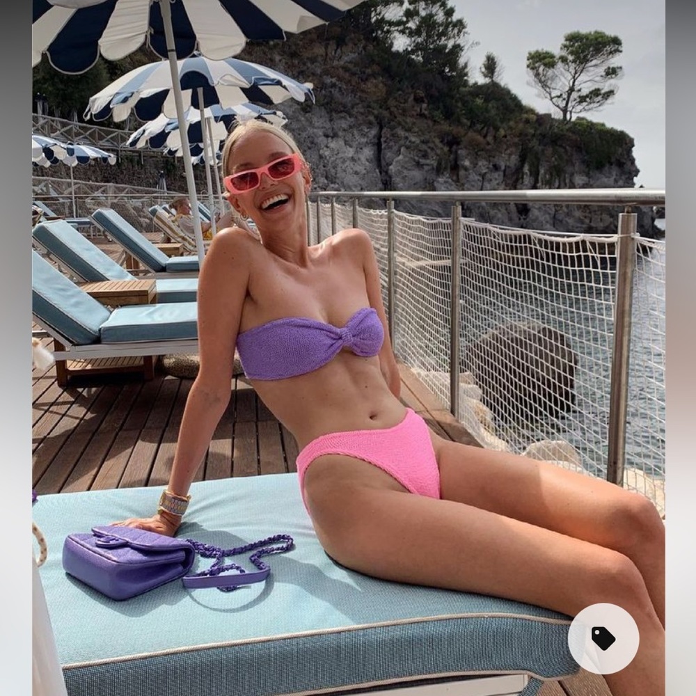 Hunza G Jean Duo Bikini Bubblegum Lilac One Size